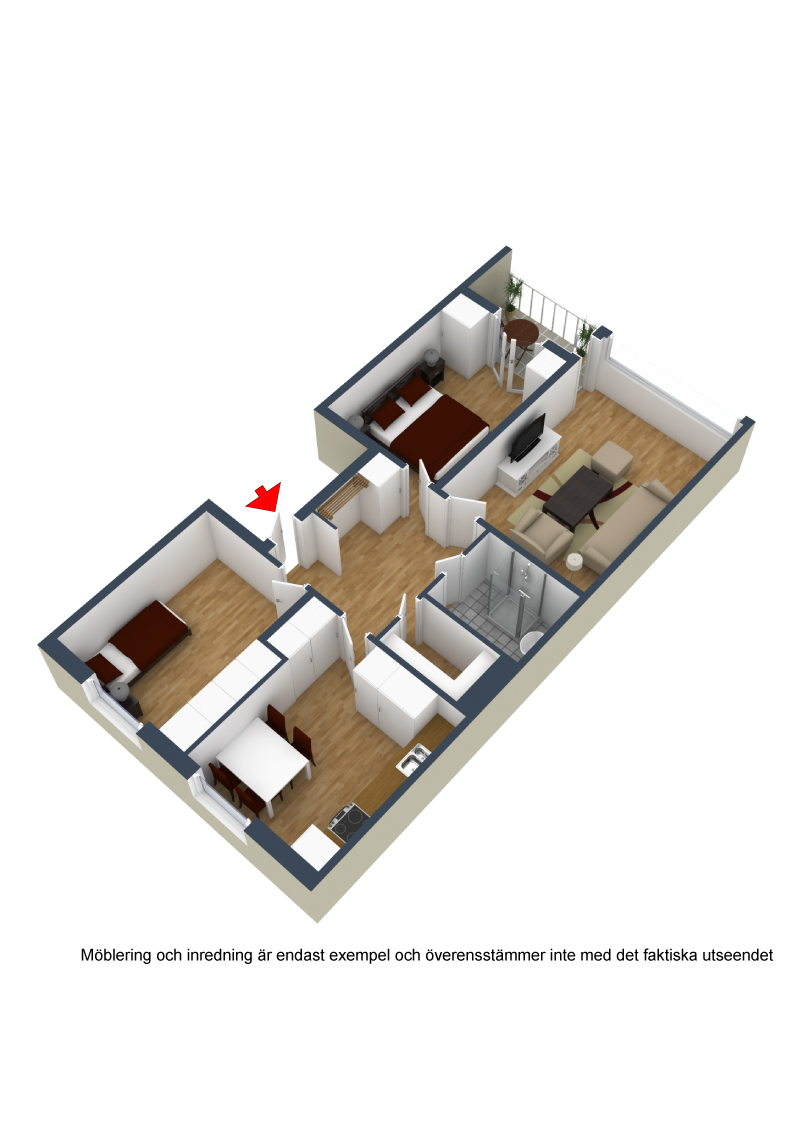 Lägenhet, 3 rooms, 80 sqm, Skövde – bild 5