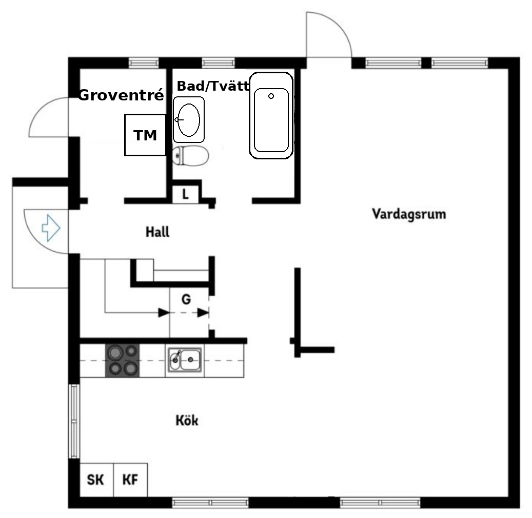 Villa/Hus, 3 rooms, 100 sqm, Oxelösund – bild 6