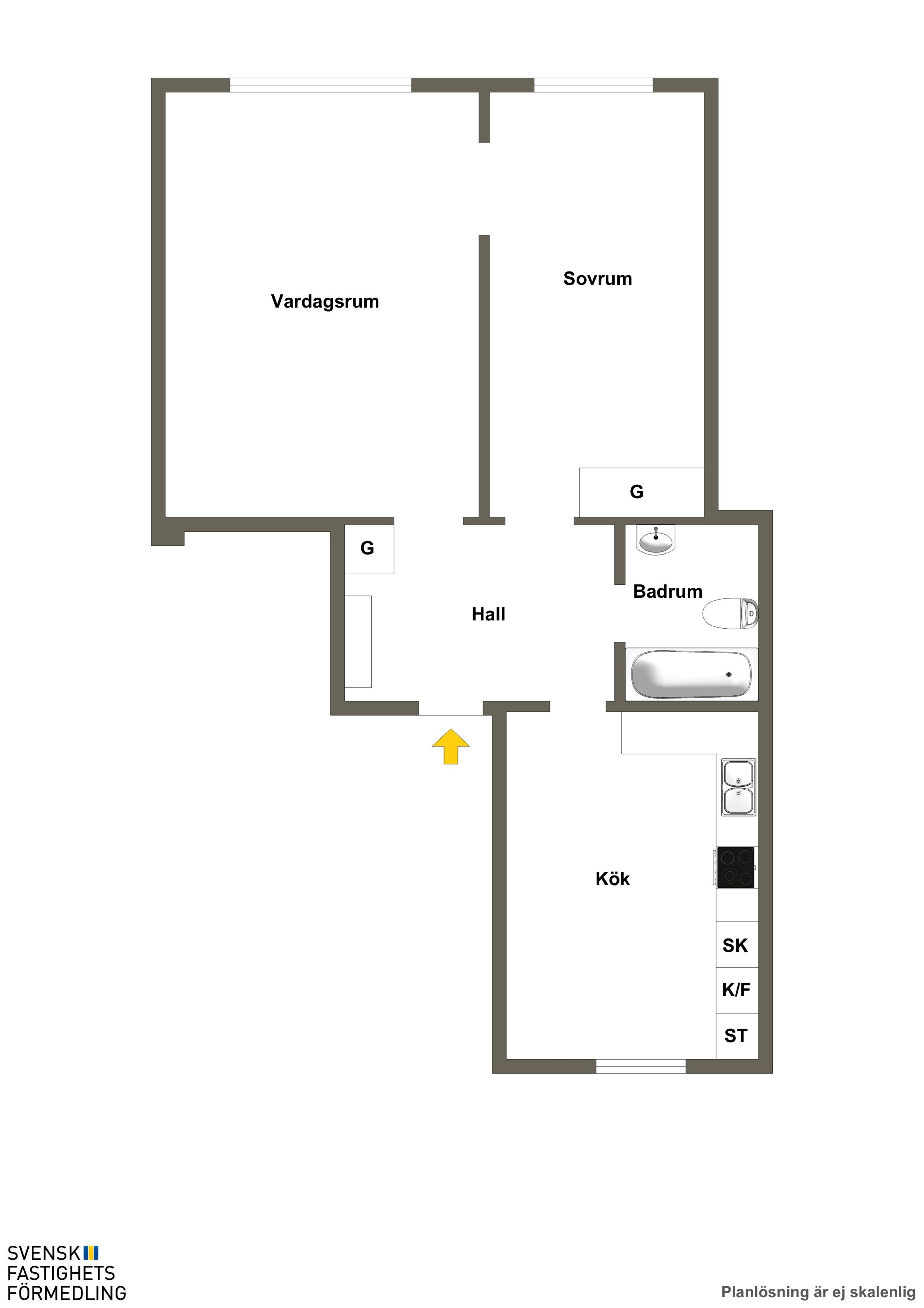 2 rok · 54 m² i Mölndal – bild 2