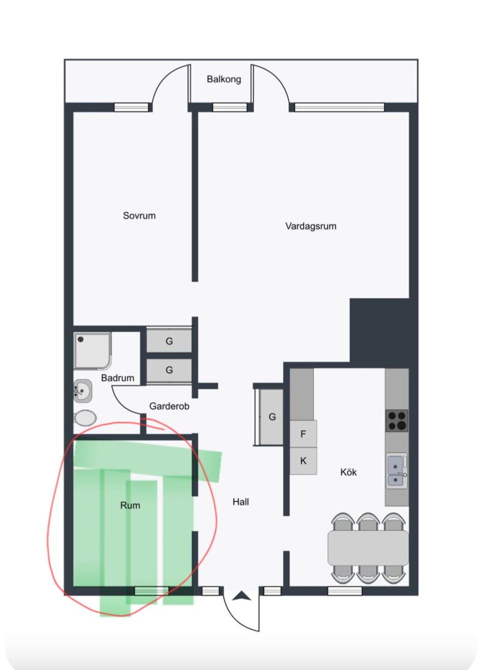 Lägenhet, 1 rooms, 12 sqm, Malmö – bild 6