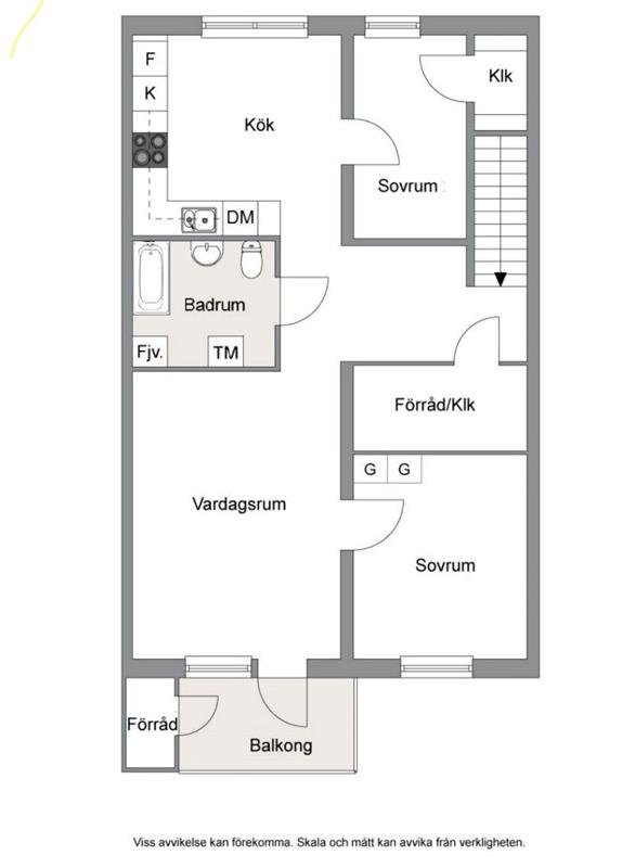 Lägenhet, 3 rooms, 78 sqm, Skellefteå