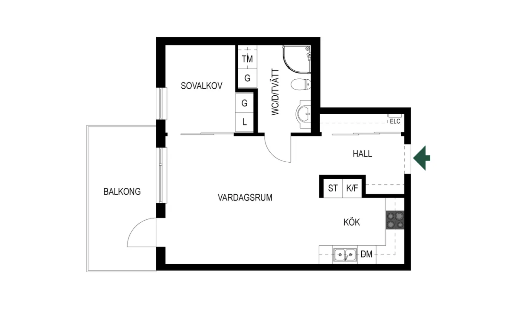 2 rok · 46 m² i Västerås – bild 11