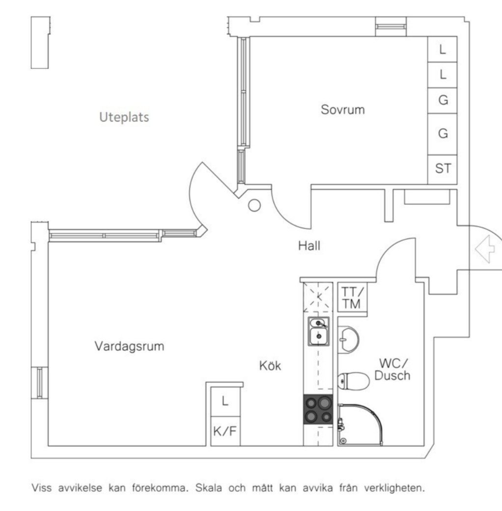 2 rok · 48 m² i Helsingborg – bild 3