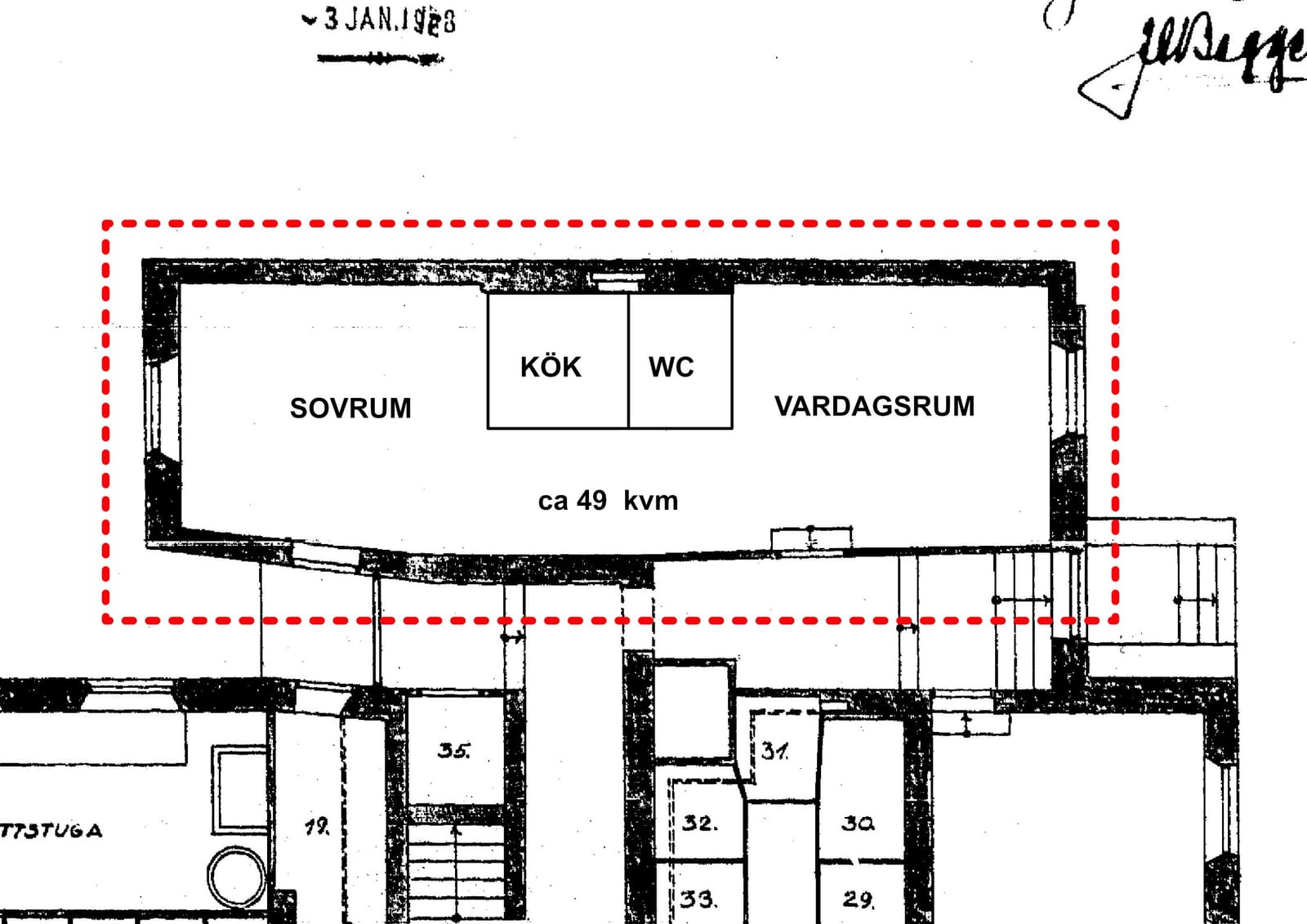 Lägenhet, 2 rooms, 49 sqm, Stockholm