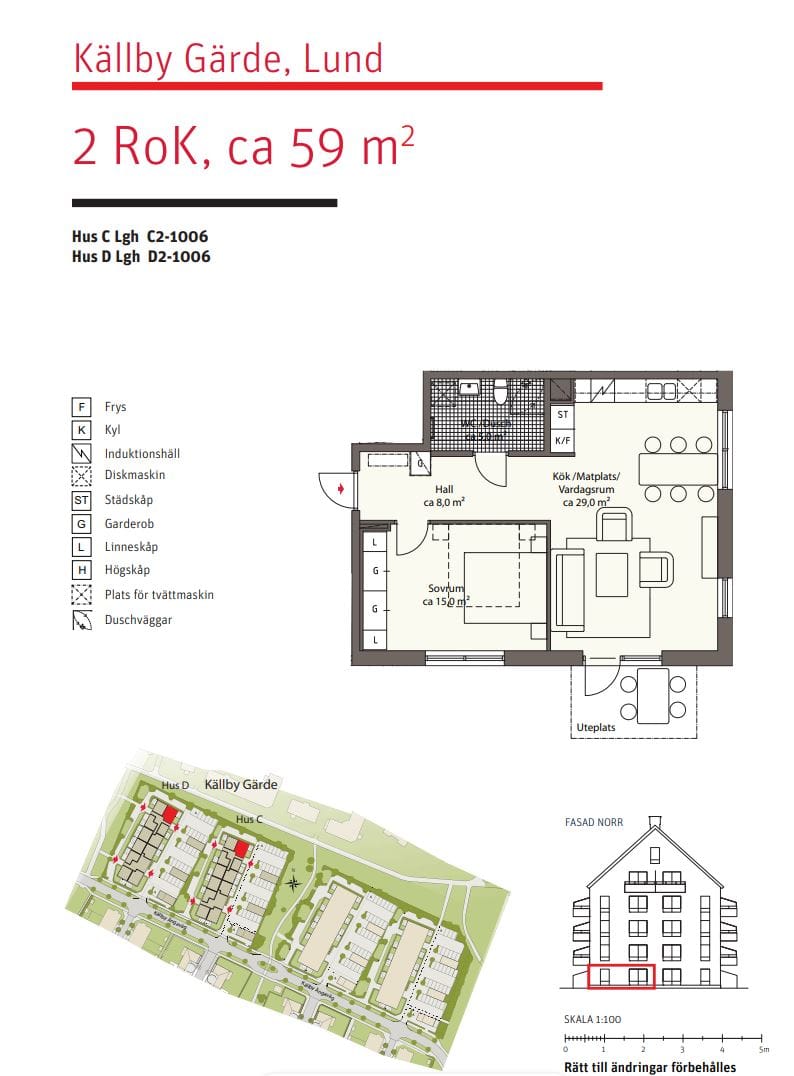 2 rok · 59 m² i Lund – bild 17