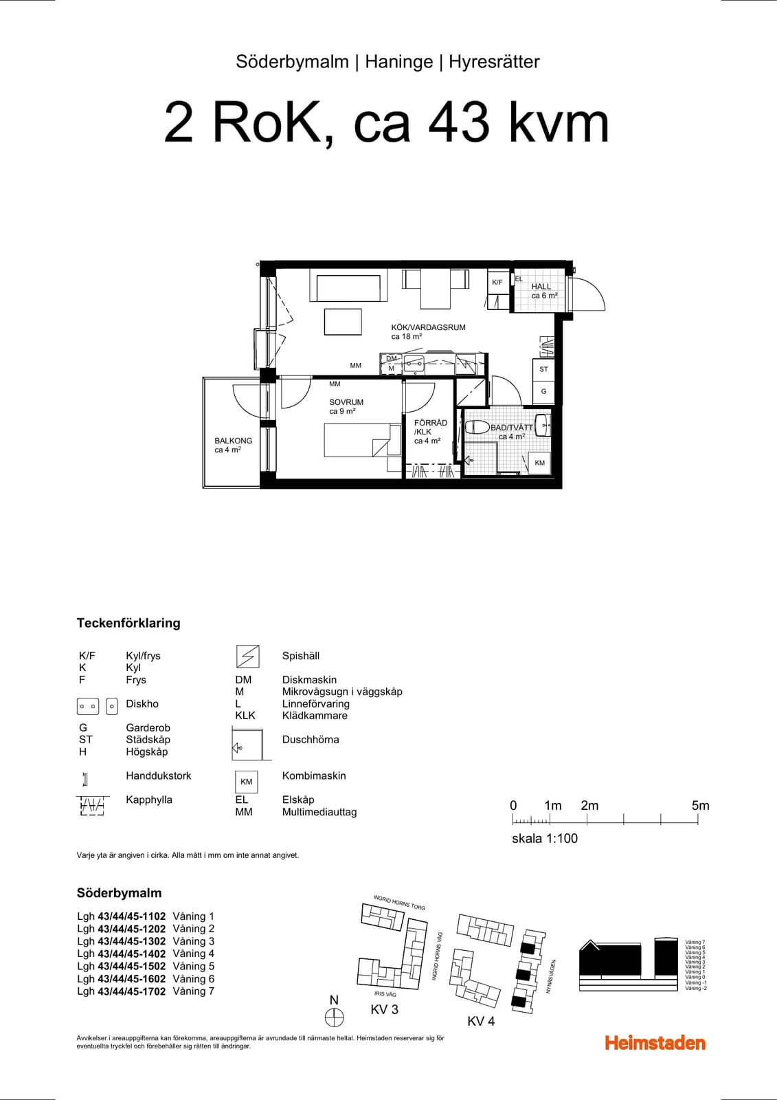 2 rok · 42 m² i Handen – bild 7