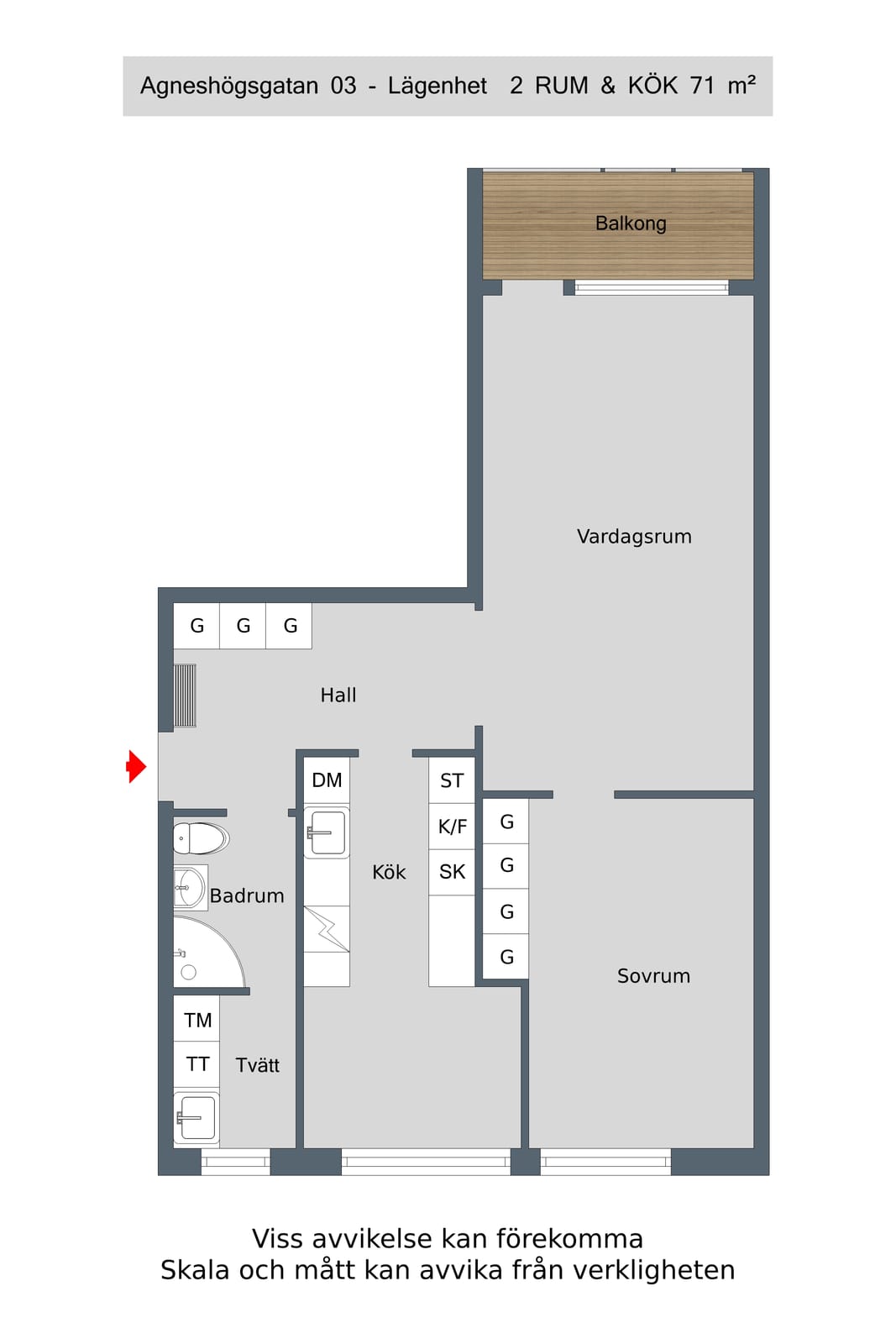 2 rok · 71 m² i Motala – bild 13