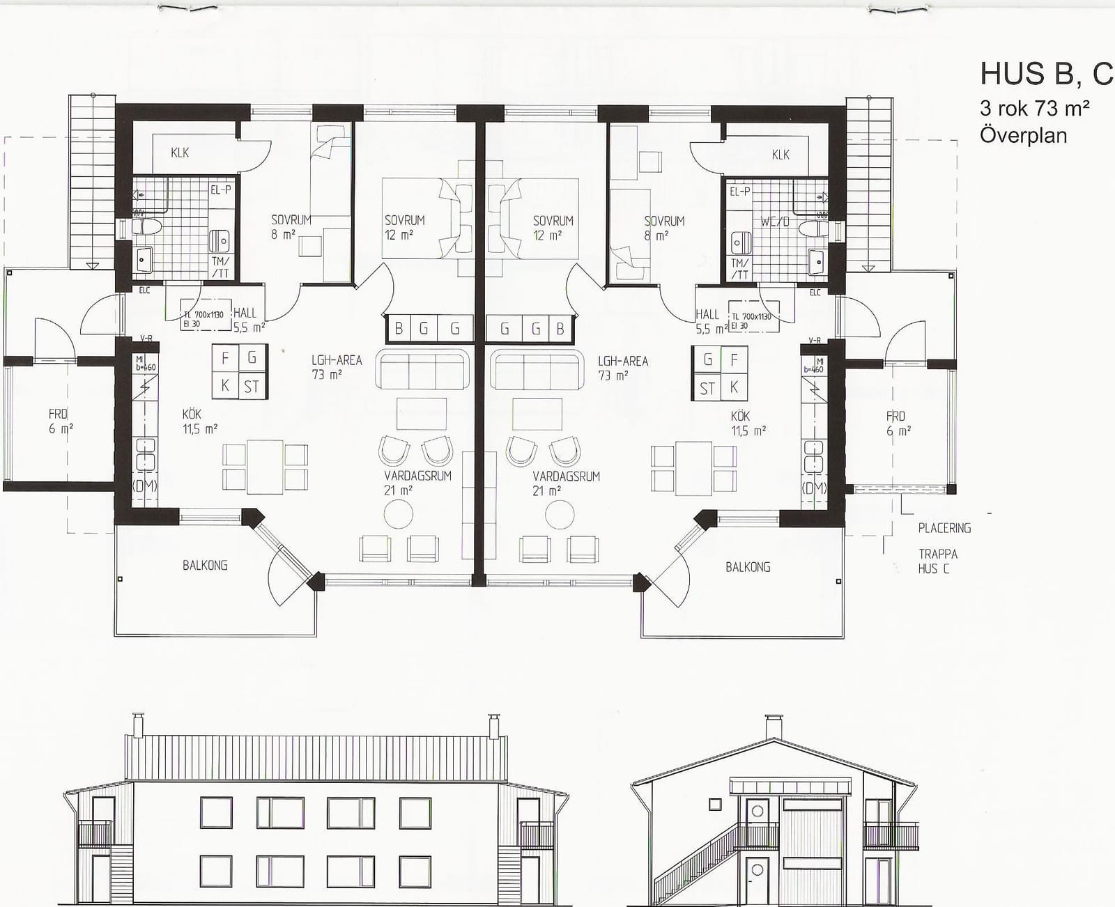 Lägenhet, 3 rooms, 73 sqm, Jönköping