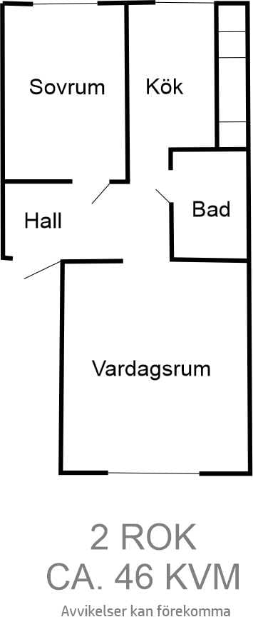 2 rok · 46 m² i Västerås  – bild 2