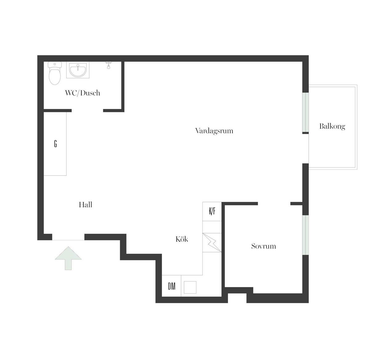 2 rok · 49 m² i Stockholm – bild 12