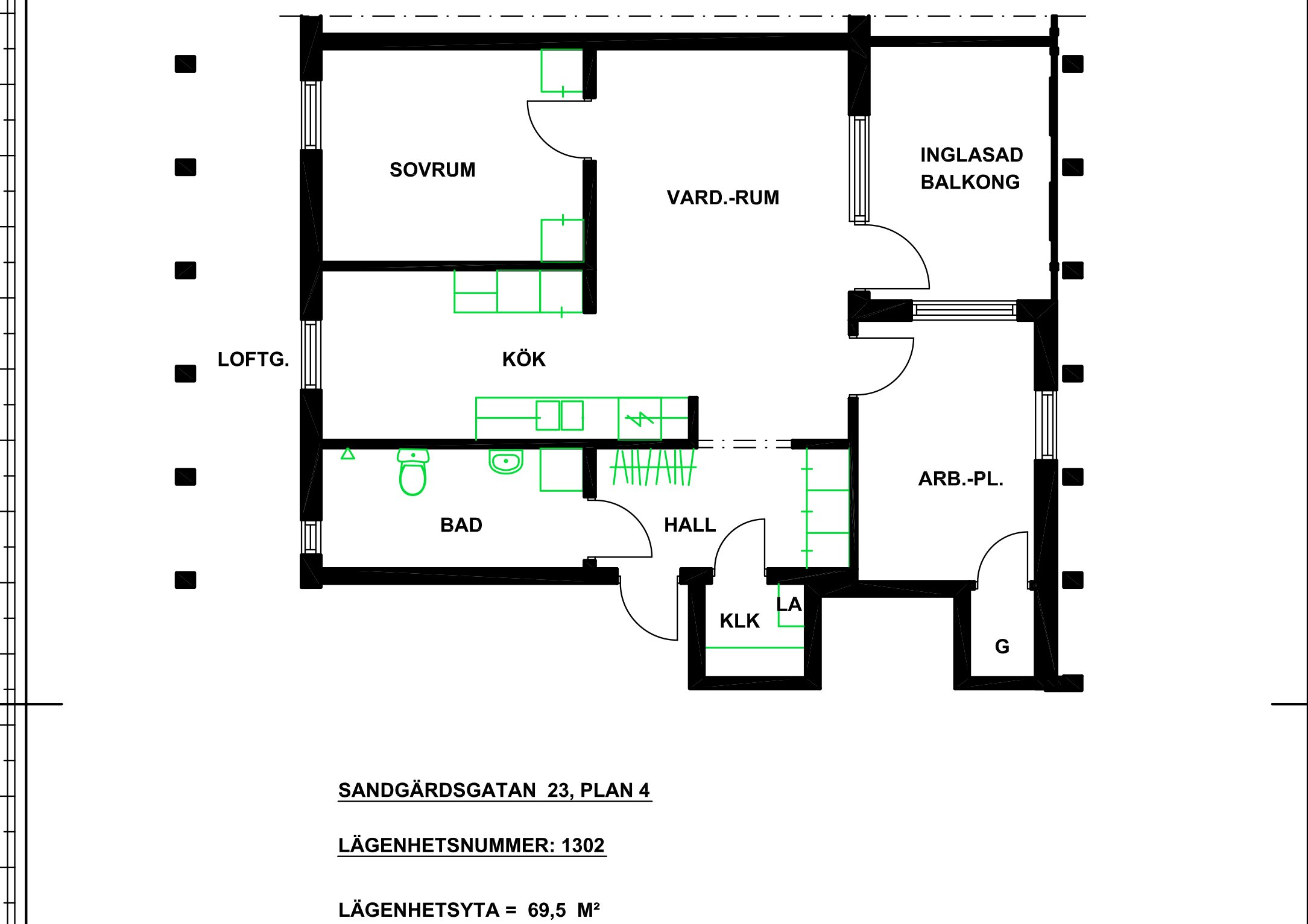 3 rok · 69 m² i Växjö – Växjö