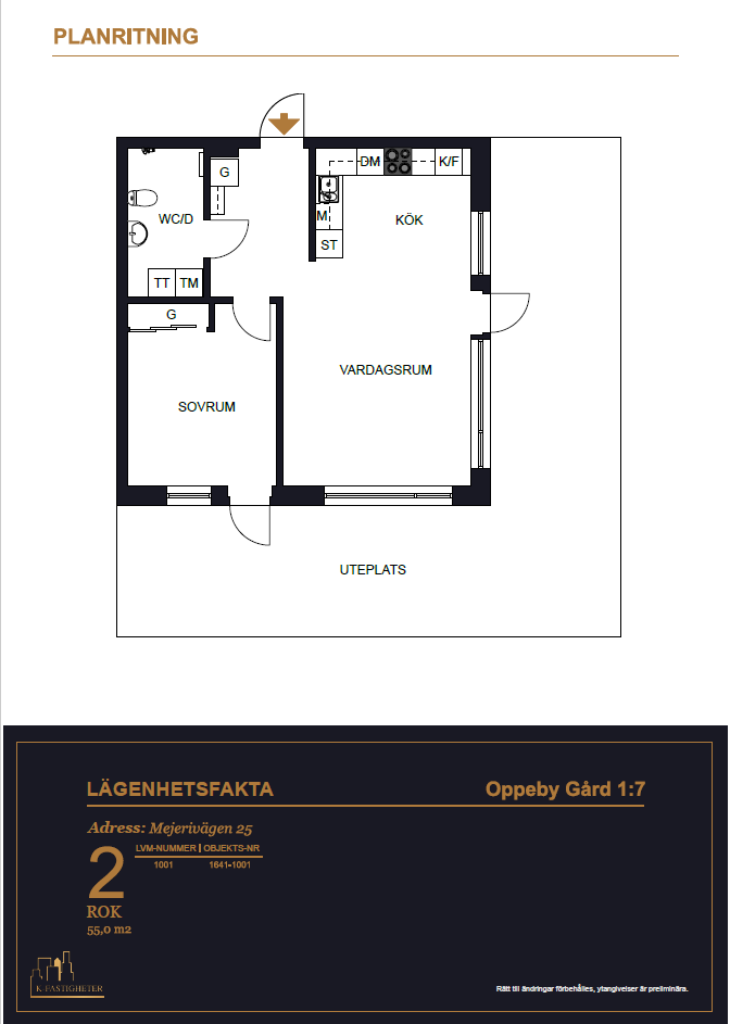 2 rok · 55 m² i Nyköping – bild 5