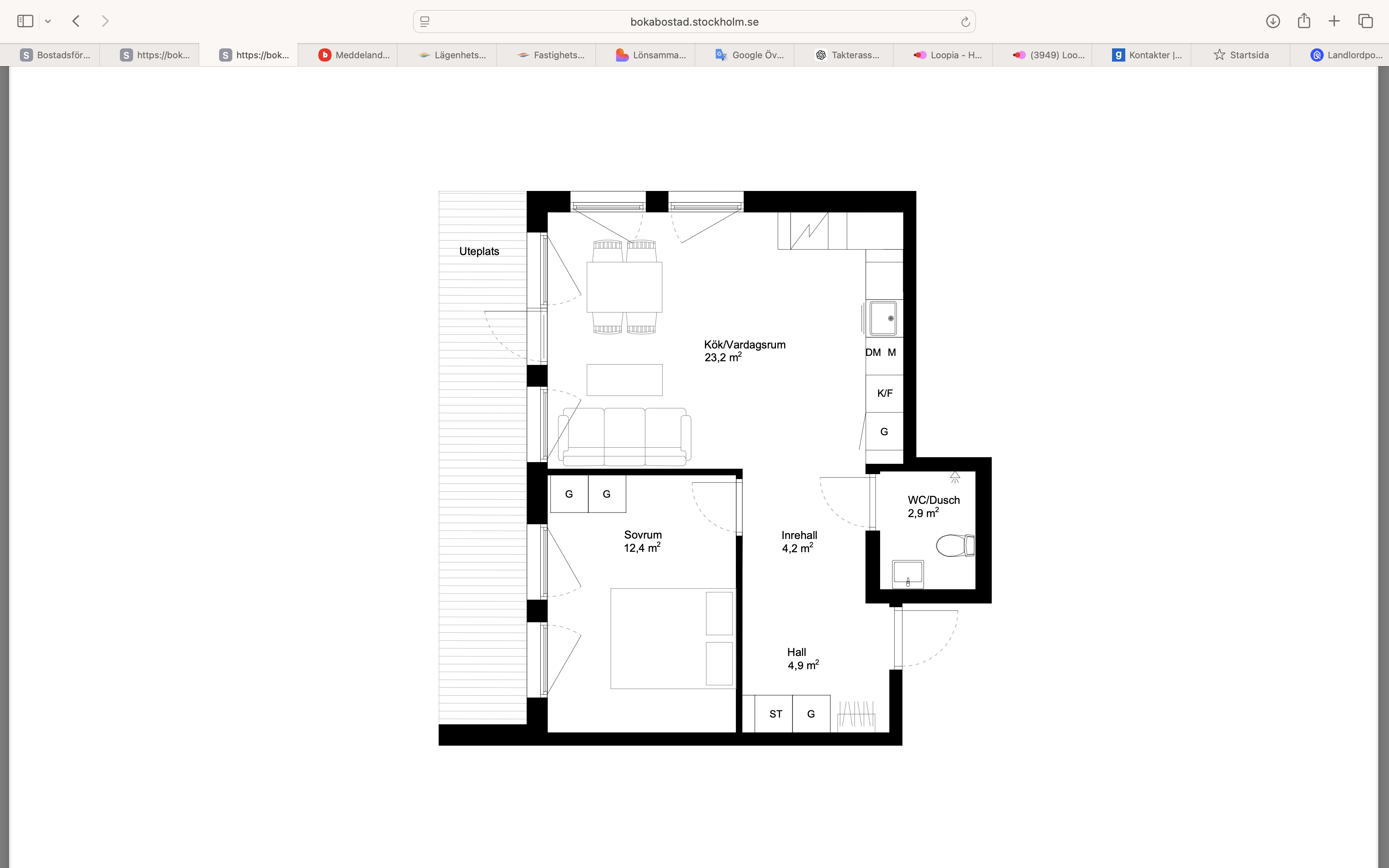 2 rok · 48 m² i Tumba – bild 6