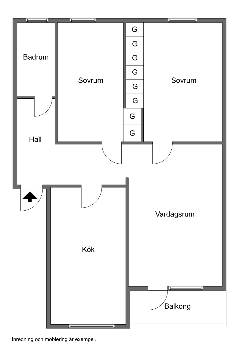 3 rok · 76 m² i Halmstad – bild 4