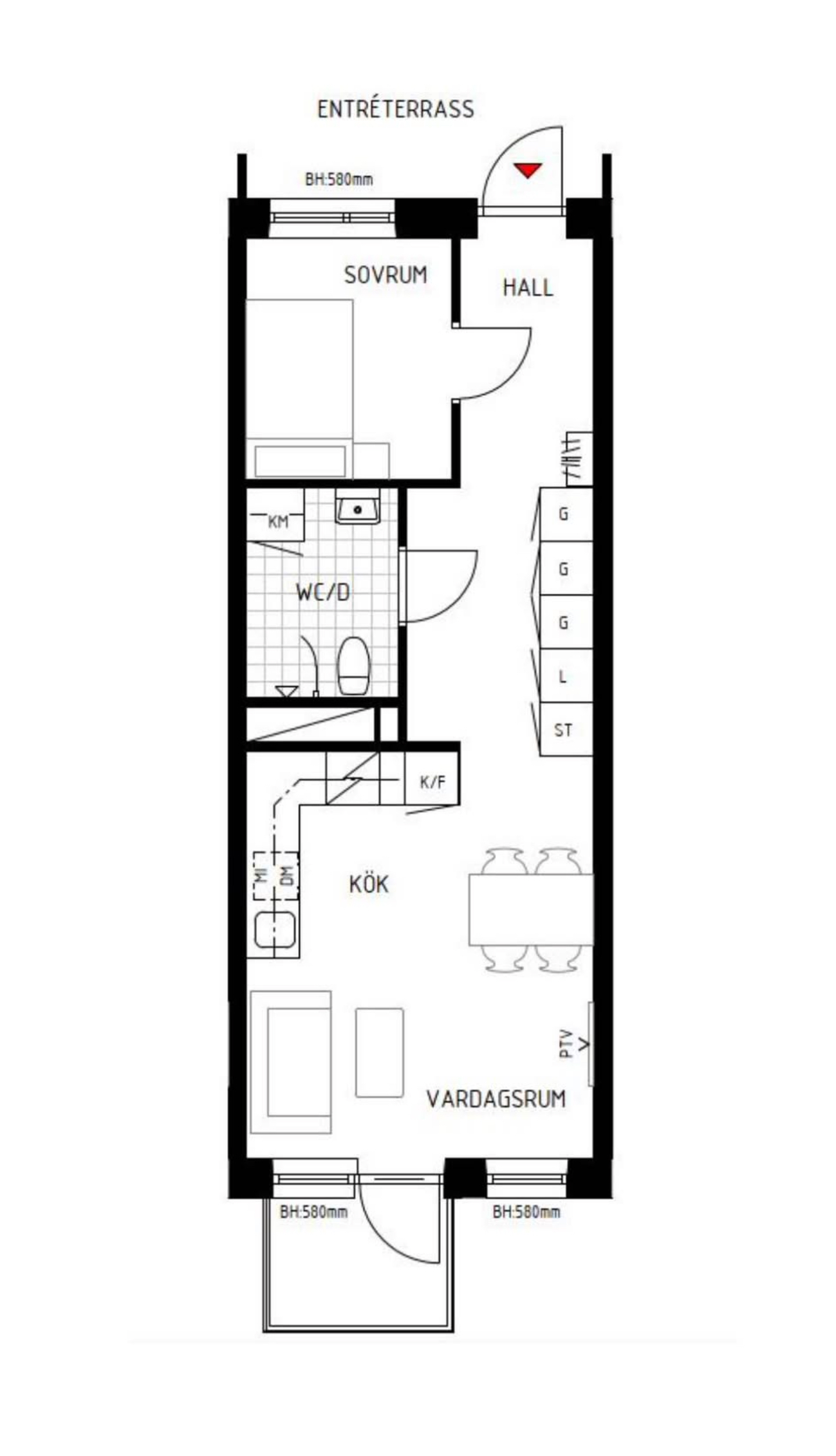 Lägenhet, 2 rooms, 39 sqm, Hägersten – bild 17
