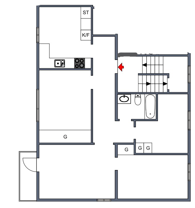 Lägenhet, 4 rooms, 104 sqm, Karlstad
