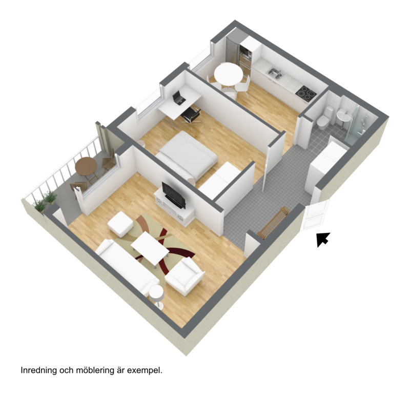 2 rok · 58 m² i Borås – bild 2