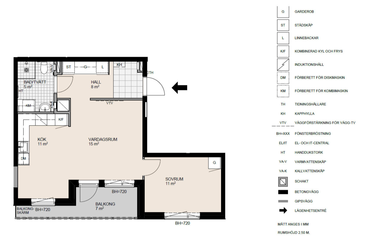 Lägenhet, 2 rooms, 55 sqm, Skärholmen