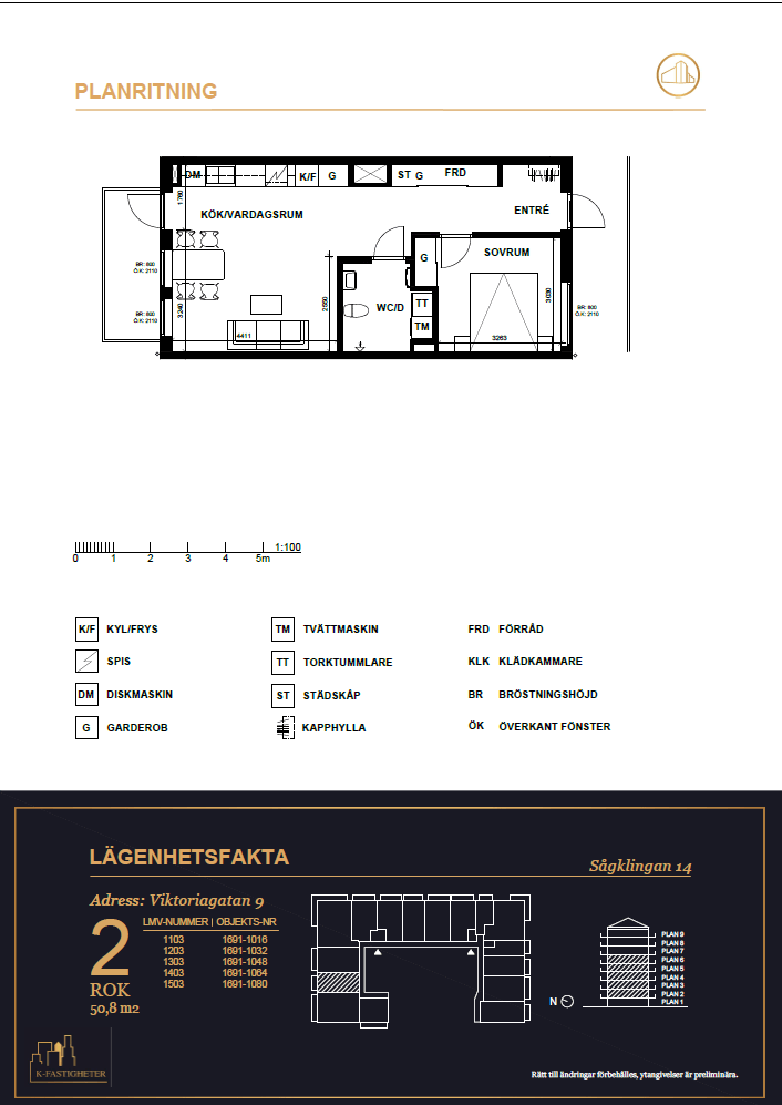 2 rok · 51 m² i Västerås – bild 7