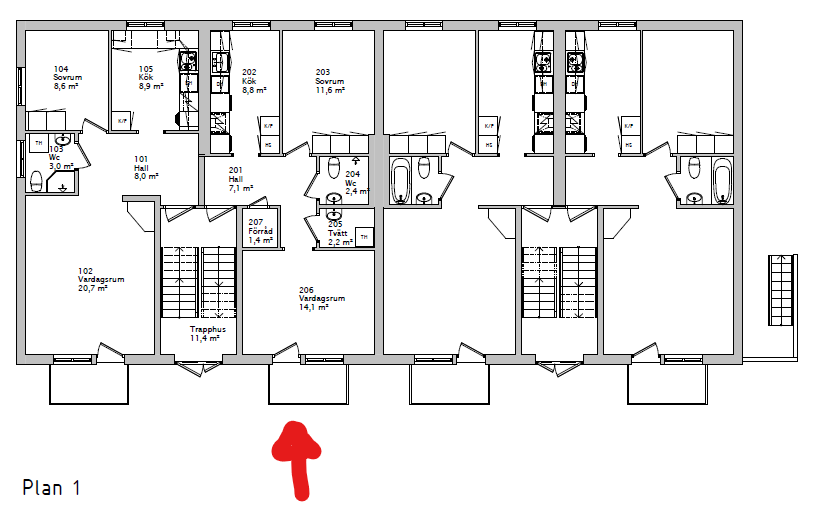 Lägenhet, 2 rooms, 52 sqm, Arboga – bild 14