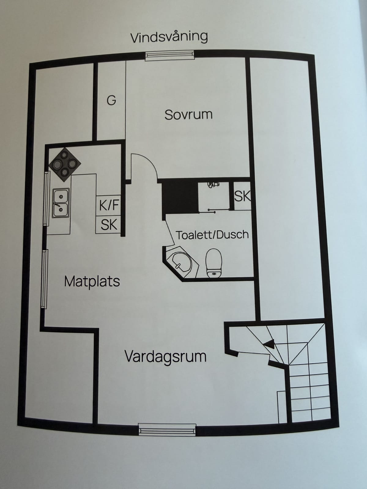 Lägenhet, 2 rooms, 55 sqm, Falköping