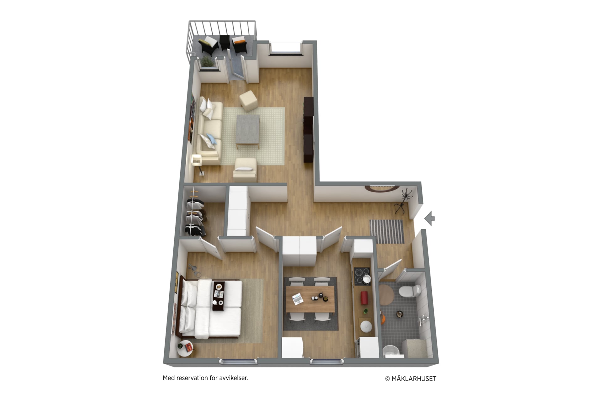 Lägenhet, 2 rooms, 54 sqm, Borås – Borås