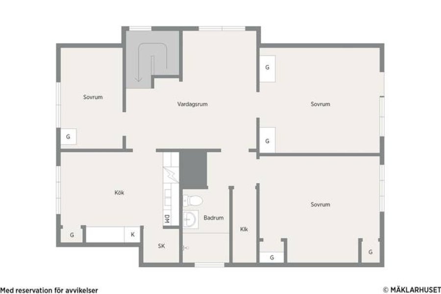 Lägenhet, 5 rooms, 100 sqm, Sunnemo – bild 6