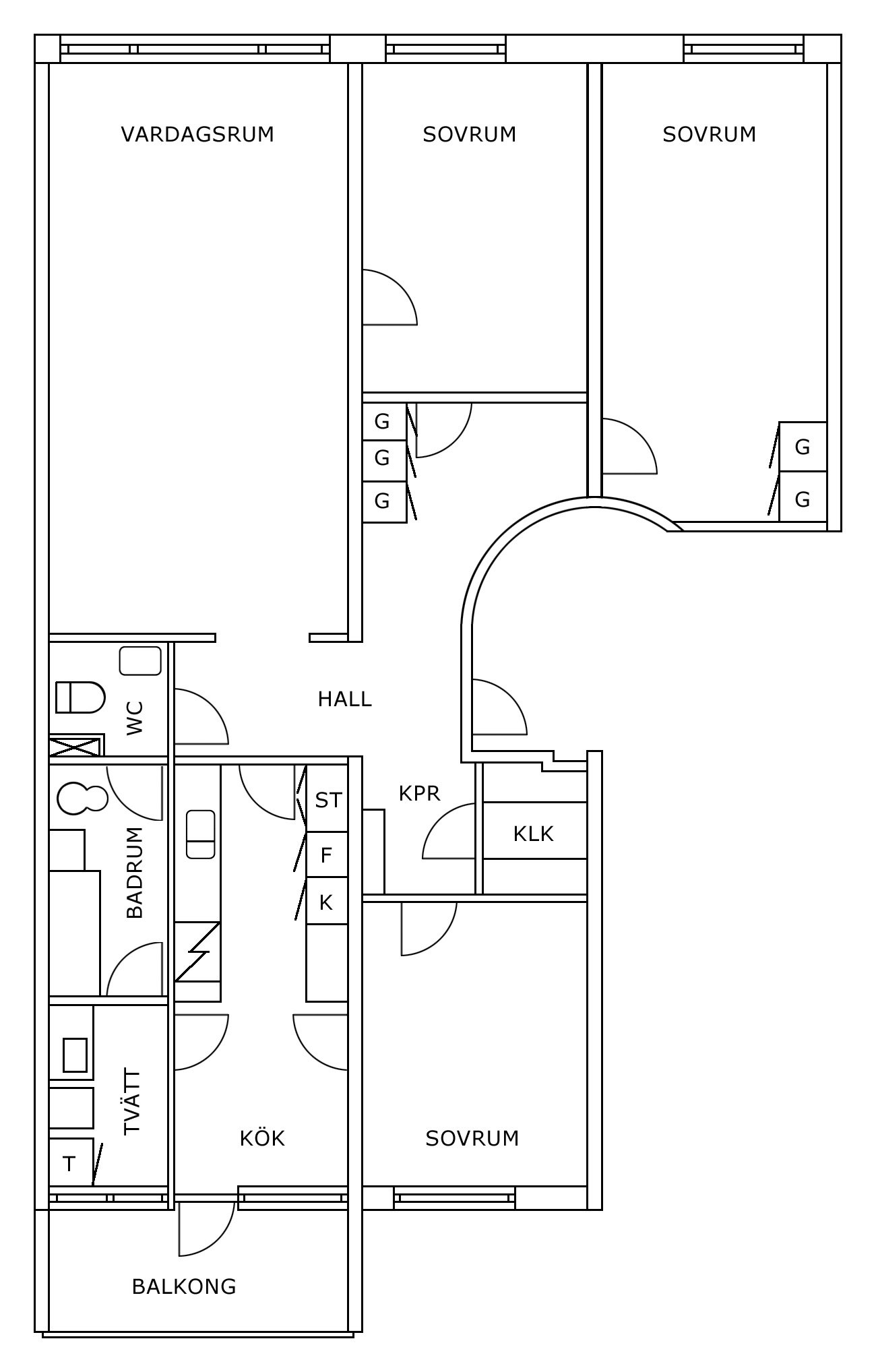 Lägenhet, 4 rooms, 99 sqm, Flen – bild 5