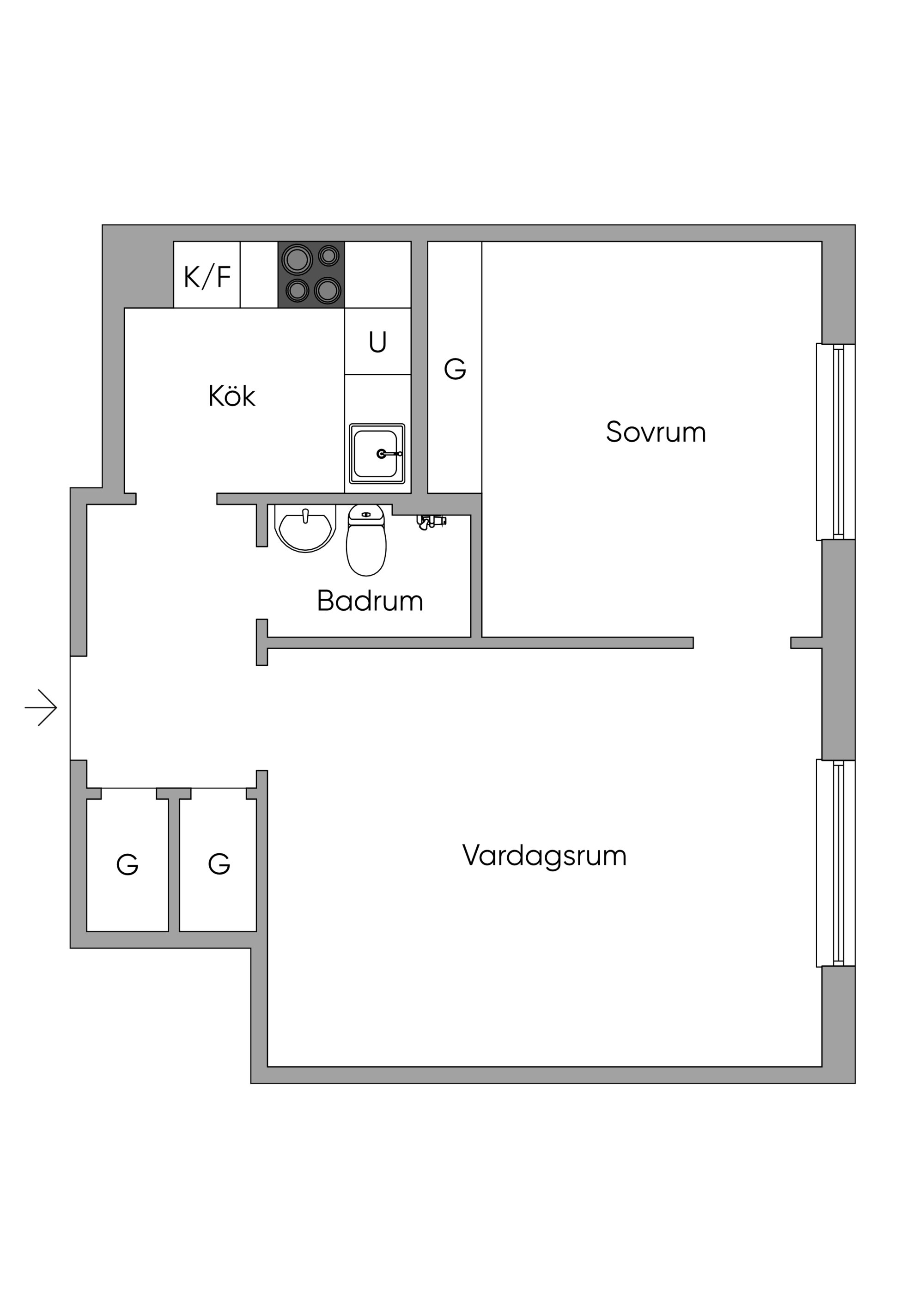 2 rok · 45 m² i Stockholm – bild 7