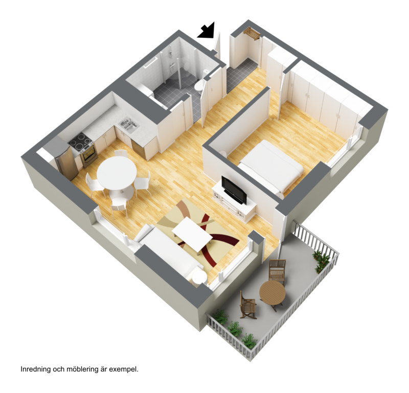 Lägenhet, 2 rooms, 46 sqm, Karlstad – bild 4