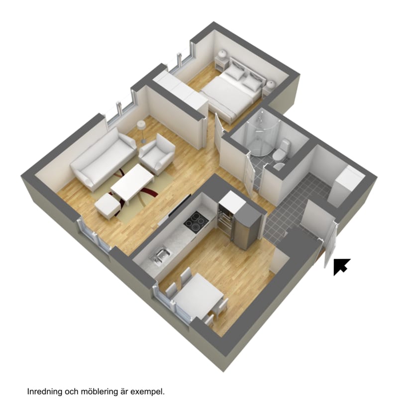 2 rok · 45 m² i Borås – bild 3