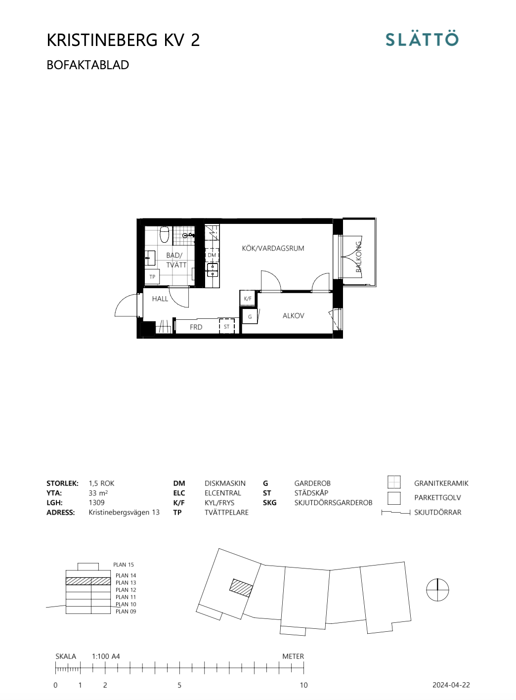 Lägenhet, 2 rooms, 33 sqm, Vallentuna – bild 10