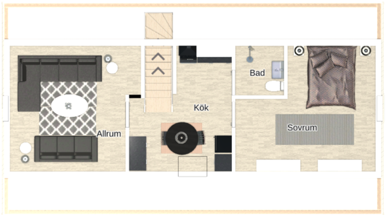 Lägenhet, 2 rooms, 50 sqm, Herrljunga – Herrljunga