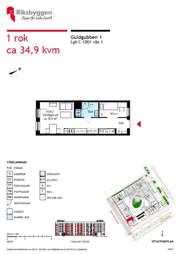 Lägenhet, 1 rooms, 34 sqm, Helsingborg – bild 6