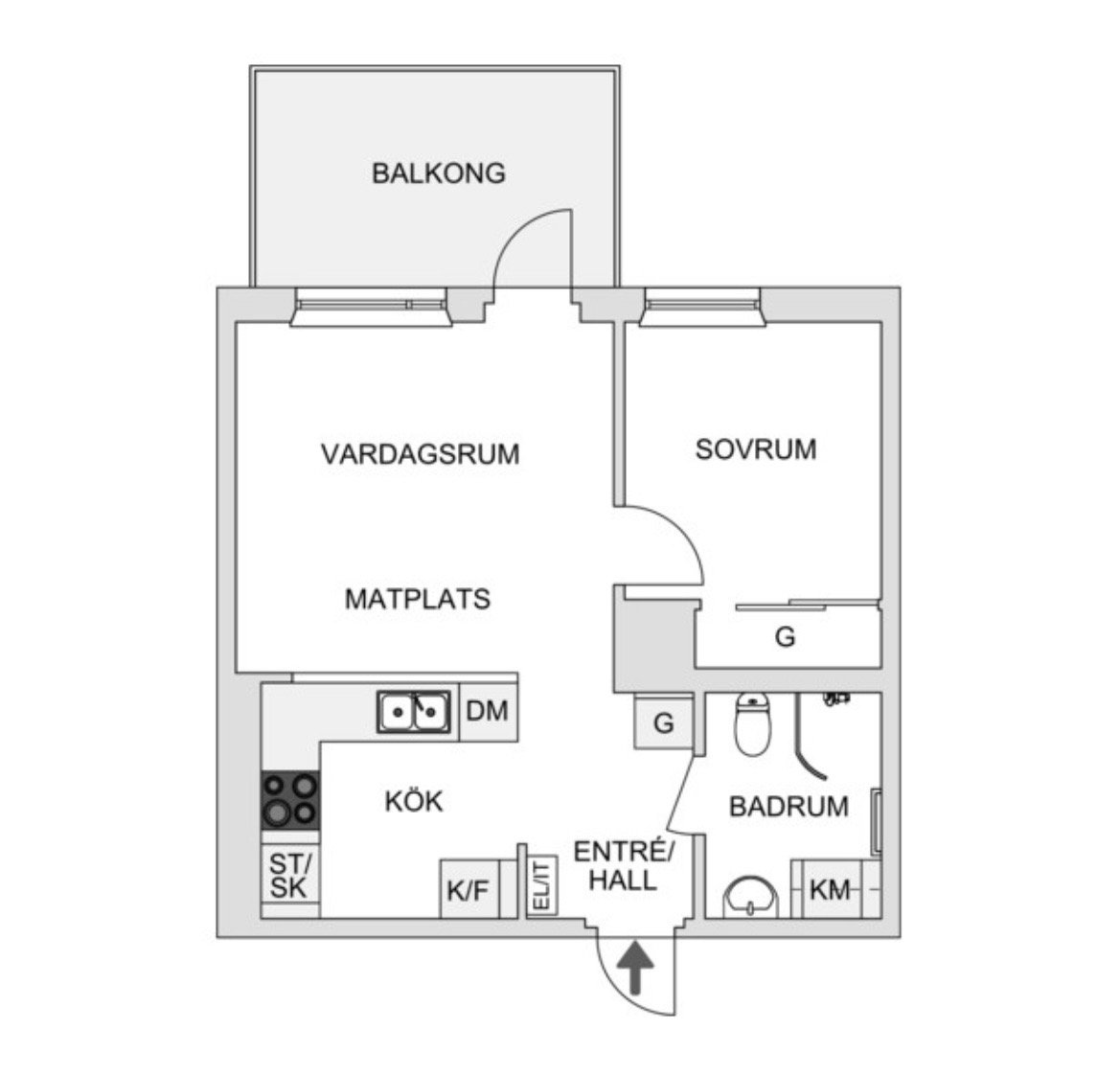 Lägenhet, 2 rooms, 41 sqm, Kungälv – bild 7