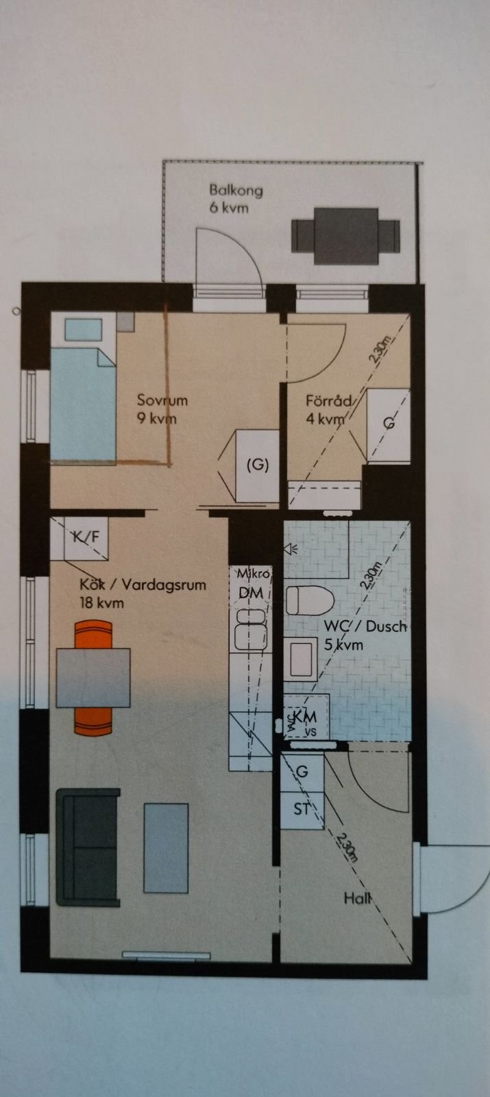 Lägenhet, 2 rooms, 43 sqm, Vega – bild 8