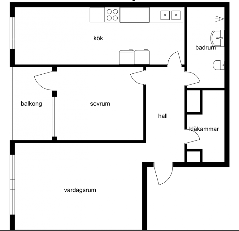 Lägenhet, 2 rooms, 67 sqm, Sollefteå