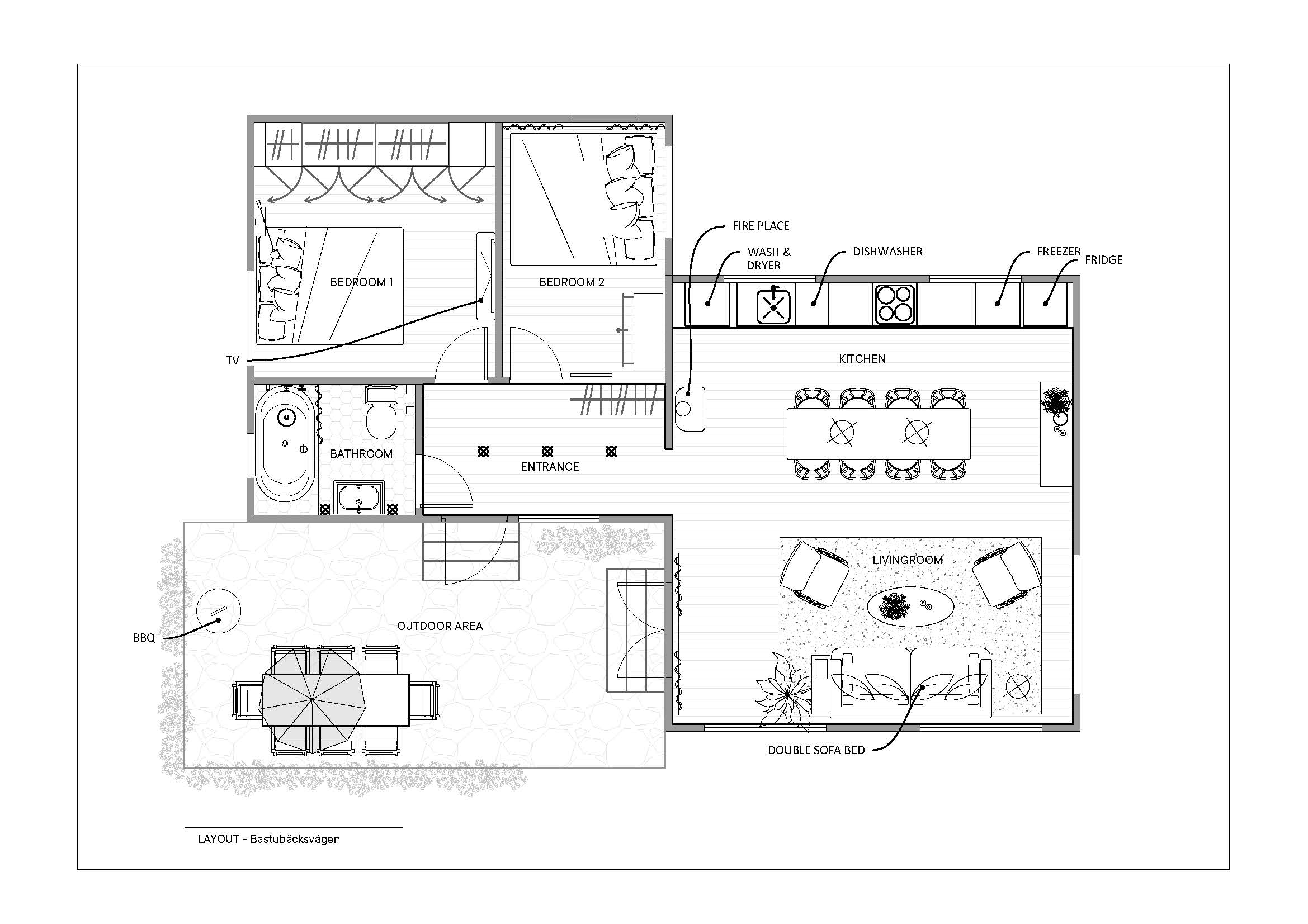 Stuga, 3 rooms, 70 sqm, Kode – bild 16
