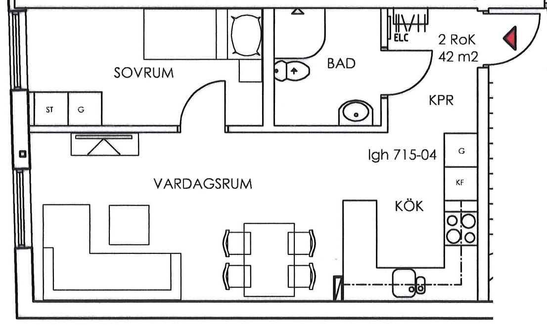 2 rok · 42 m² i Kalmar – bild 5