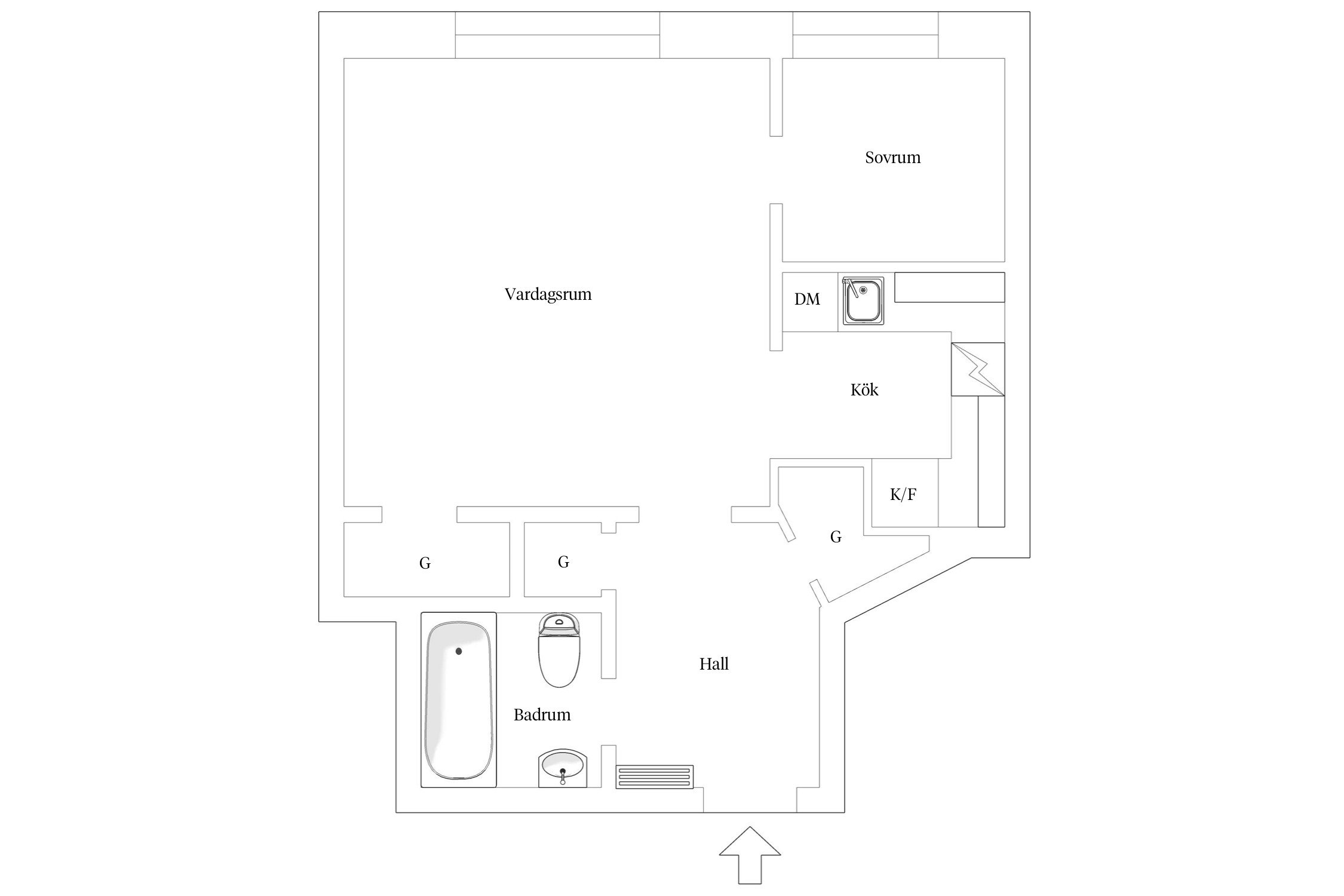 Lägenhet, 2 rooms, 40 sqm, Stockholm – Stockholm