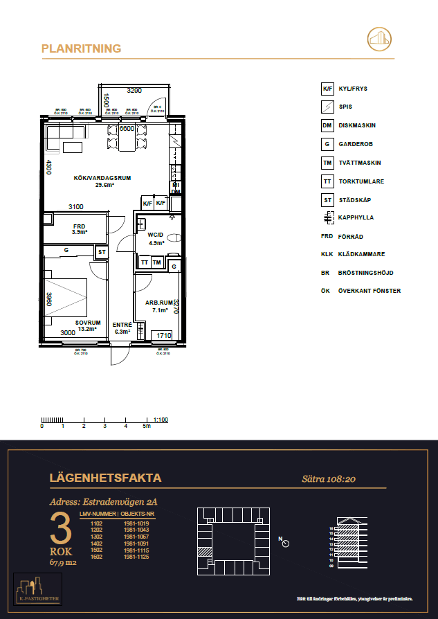 3 rok · 68 m² i Gävle – bild 9