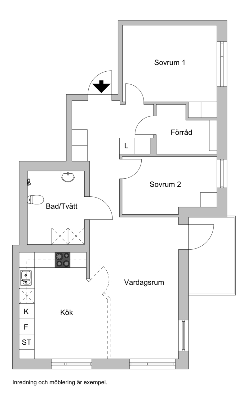 3 rok · 74 m² i Halmstad – bild 2