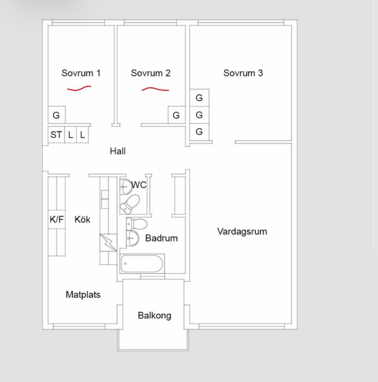 Lägenhet, 2 rooms, 22 sqm, Uppsala