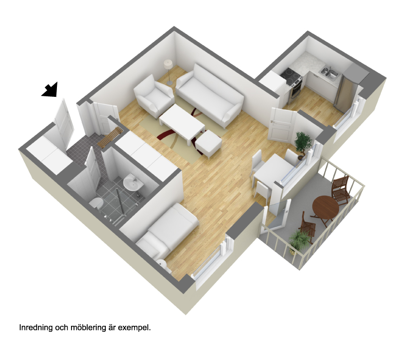 Lägenhet, 1 rooms, 41 sqm, Linköping – bild 2