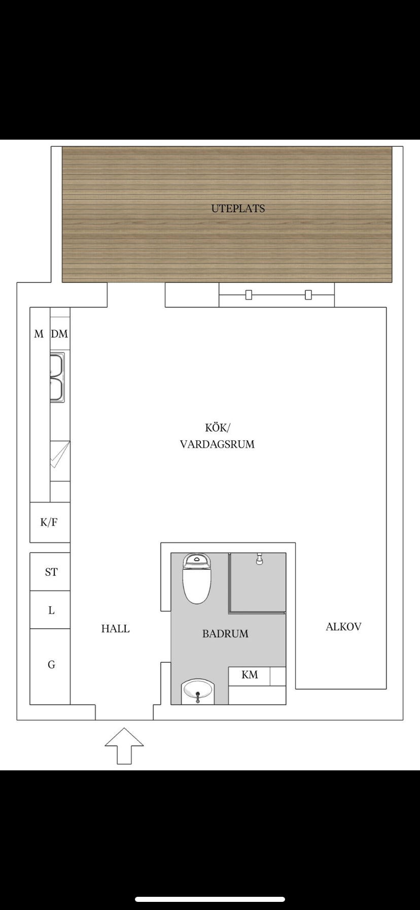 Lägenhet, 1 rooms, 33 sqm, Mölndal