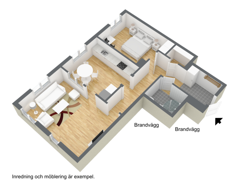 Lägenhet, 2 rooms, 69 sqm, Borås – bild 2
