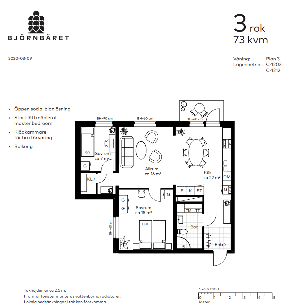 Lägenhet, 3 rooms, 73 sqm, Kalmar – bild 10