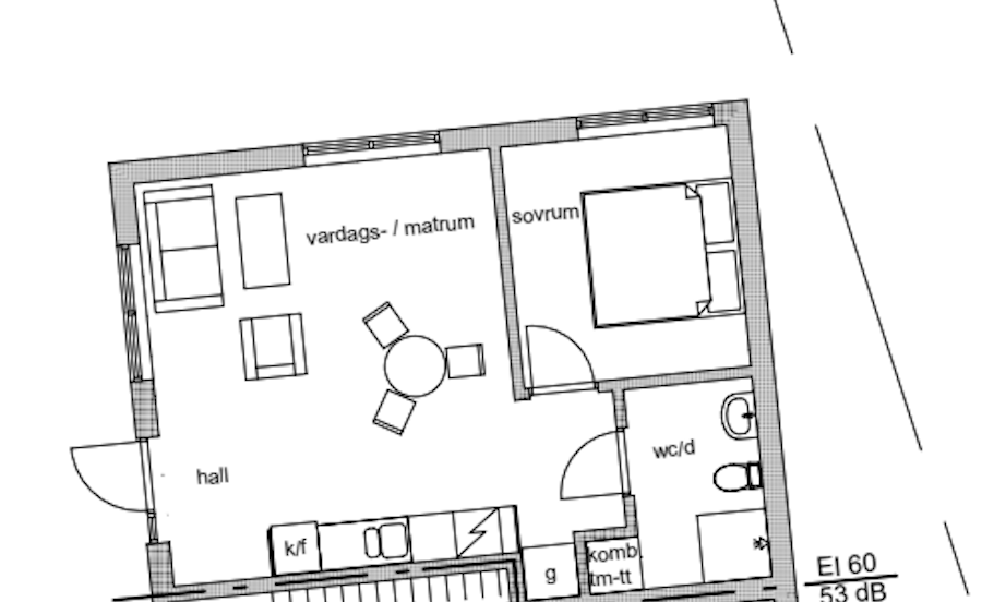 Lägenhet, 2 rooms, 44 sqm, Lund/Eslöv – bild 5