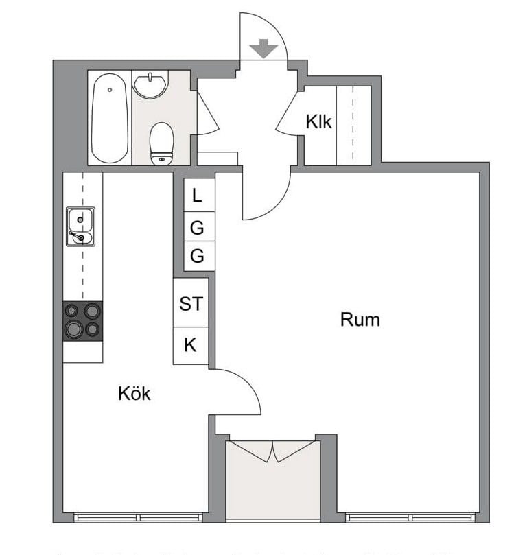1 rok · 42 m² i Hudiksvall