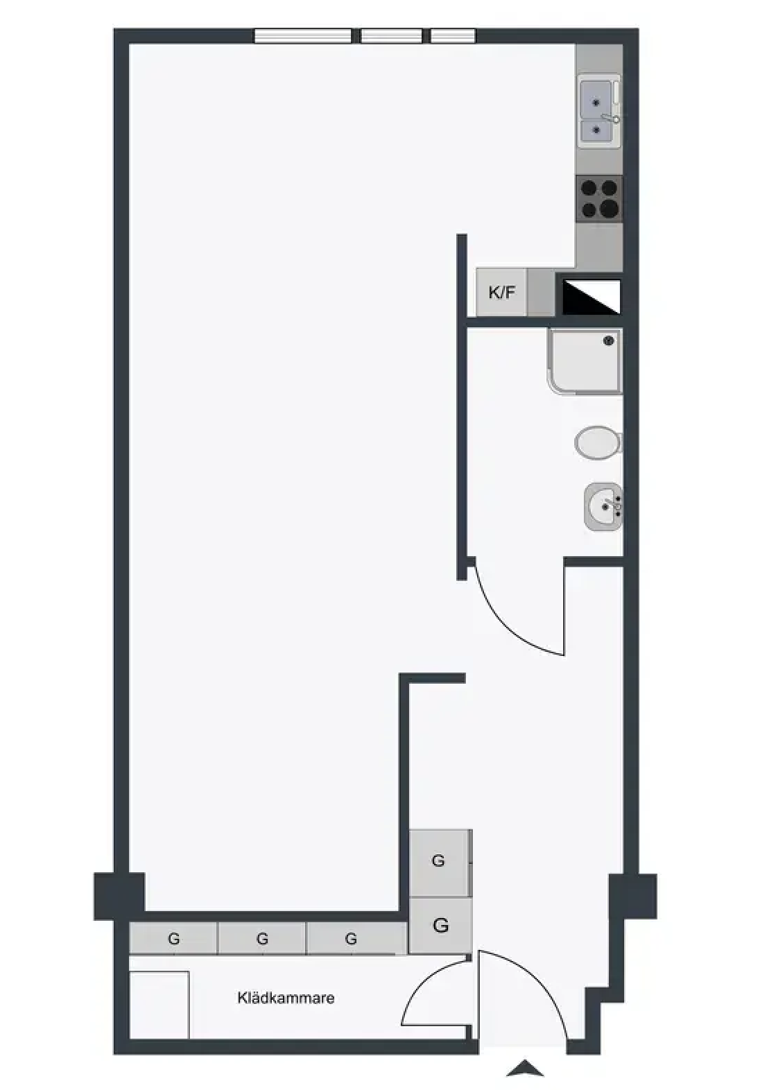 Lägenhet, 2 rooms, 43 sqm, 21129 – bild 3